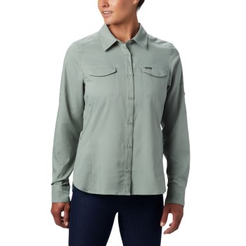 Columbia Silver Ridge Lite Long Sleeve, Camisa Verdes Claro Para Mujer | 029317-ETM